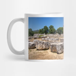 Nemea, Greece, archaeological ruins. Mug